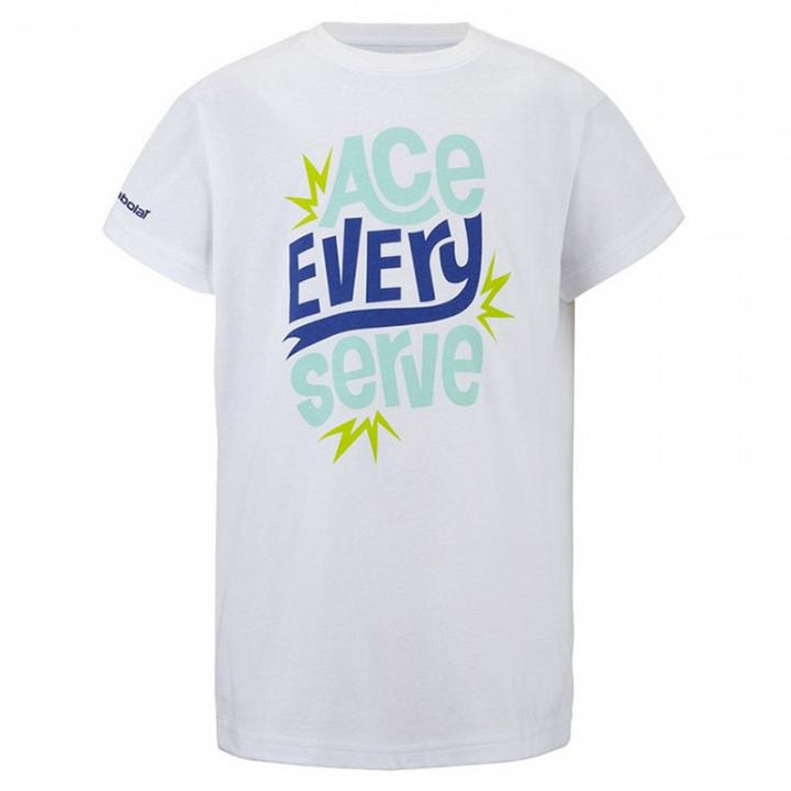 Babolat Exercise Cotton Tee Boy White